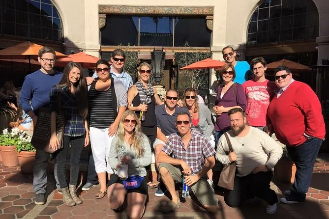 The ORIGINAL Downtown Santa Barbara Walking Food & Drink Tour - El Paseo starts the tour with wine and a courtyard