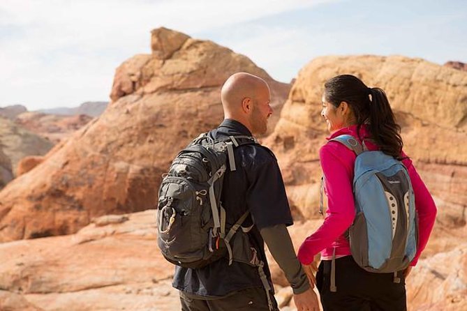 Valley of Fire Guided Hike from Las Vegas - Rainbow Vista and views beyond the main trail
