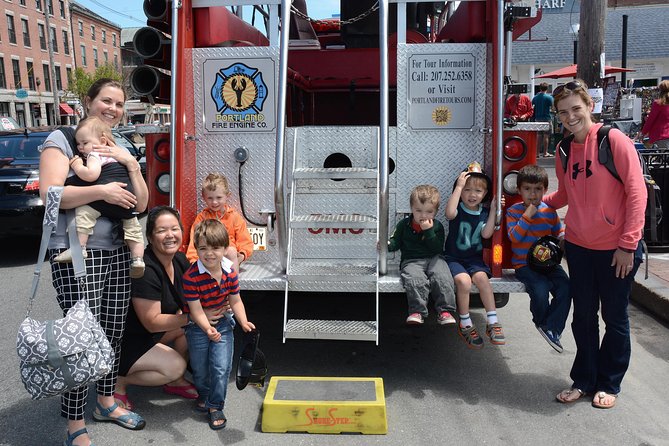 Vintage Fire Truck Sightseeing Tour of Portland Maine - Portland Observatory and the city’s maritime signals