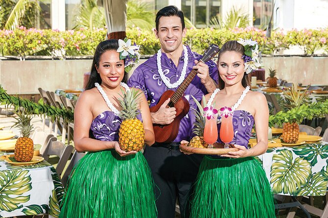 Waikiki Luau Buffet with Optional Rock-A-Hula Show Ticket - Pineapple, music, and a first Mai Tai