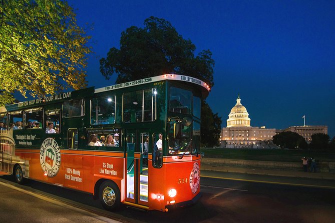 Washington DC Monuments by Moonlight Tour by Trolley - Lincoln, Vietnam, and Korea after dark