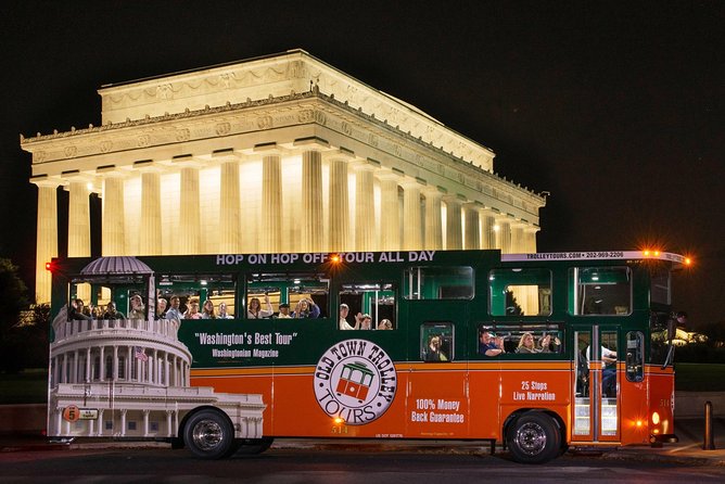 Washington DC Monuments by Moonlight Tour by Trolley - The FDR and Martin Luther King, Jr. memorials at the Tidal Basin