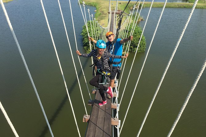 Zip Line Adventure over Tampa Bay - The Rappel Down From the Course
